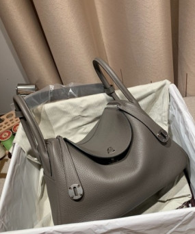 에르메스 린디백30 에땅 그레이 은장 끌레망스 가죽